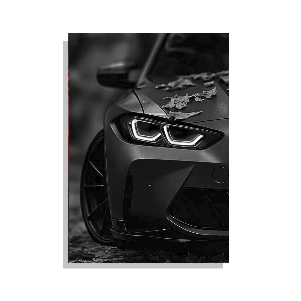 Djane Studio Neon Wall Frame | Acrylic Neon Car Frame for Living Room, Bedroom, Office & Gaming Room | Modern Home Décor | Pack of 1 | Size 12x18 Inch